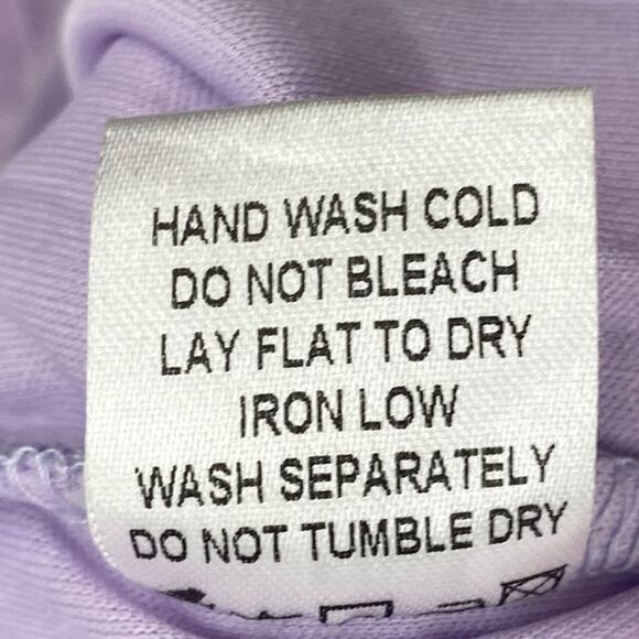 Superdown Carissa Mini Dress Bodycon Crochet Lace Surplice V Neck Lavender Small - Picture 10 of 10